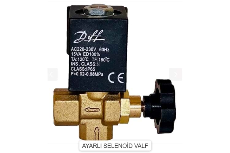 DİFF SELENOİD VALF AYARLI 1/4