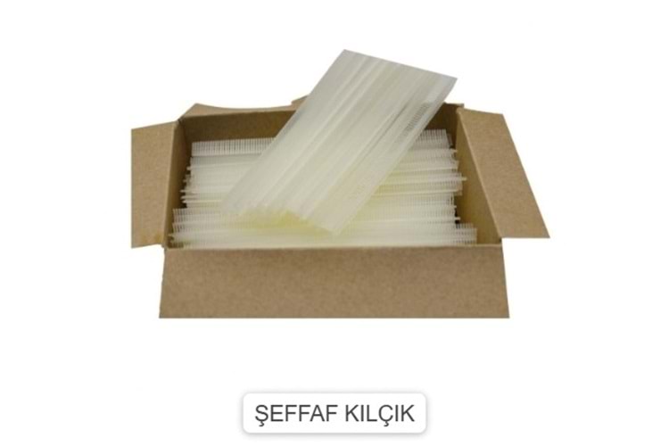 ŞEFFAF STANDART ETİKETLEME KILÇIK PLASTİĞİ