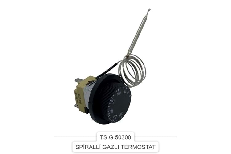 ÜTÜ SPİRALLİ GAZLI TERMOSTAT