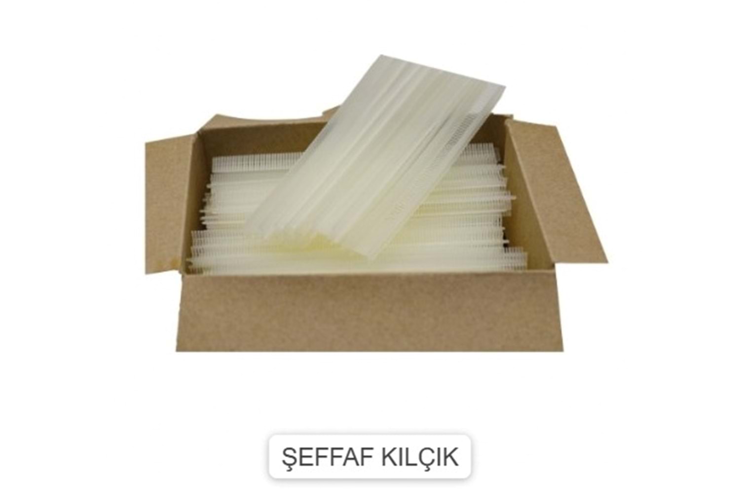 ŞEFFAF STANDART ETİKETLEME KILÇIK PLASTİĞİ